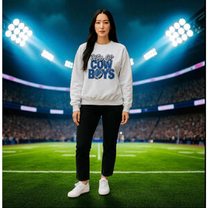 Sweatshirt- Let's Go Cowboys- size Small